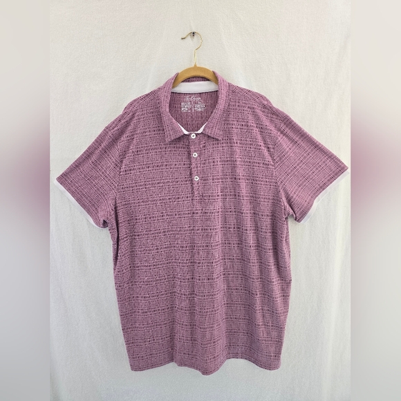 THE CHARGE STATELY APPAREL 1/4 button S Sleeve Poly Golf Polo Shirt. Mens XXL - Picture 2 of 8